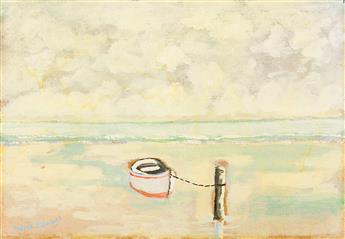 SIR NOEL COWARD (1899 - 1973, BRITISH) Untitled (Moored Vessel).                                                                                 